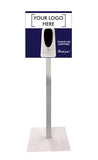 1000 ml Sanitizer Dispenser On Floor Stand With Custom Graphics