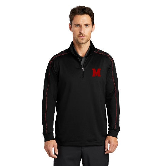 Embroidered M Nike Dri-Fit 1/2 Zip Cover-up