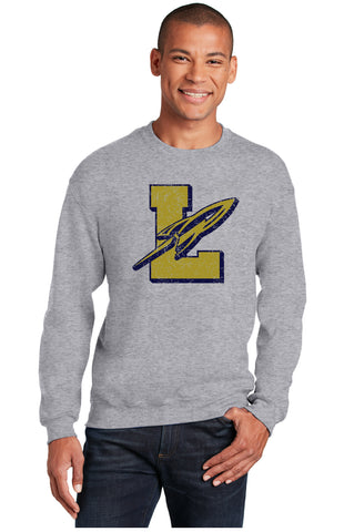 Block L Grey Crewneck Sweatshirt