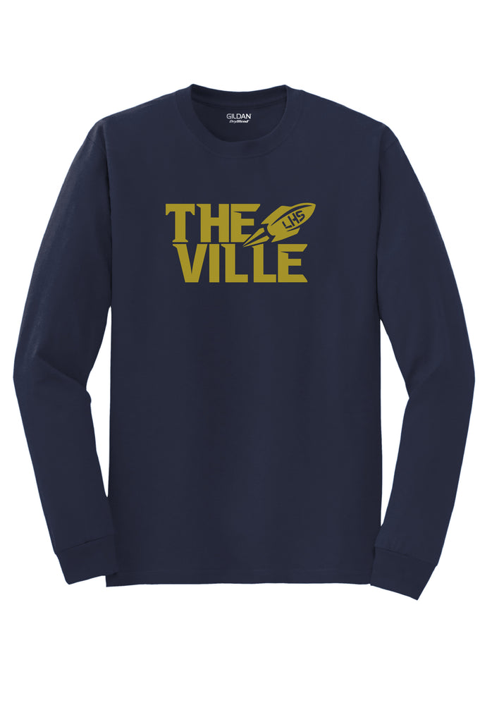 The Ville Navy Long Sleeve T-shirt
