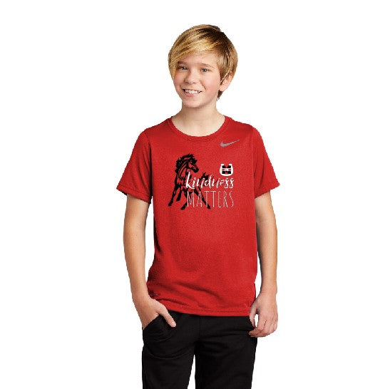Kindness Matters Nike Youth Legend Tee Red
