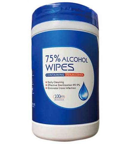 Alcohol Wipes - 100 Wipes